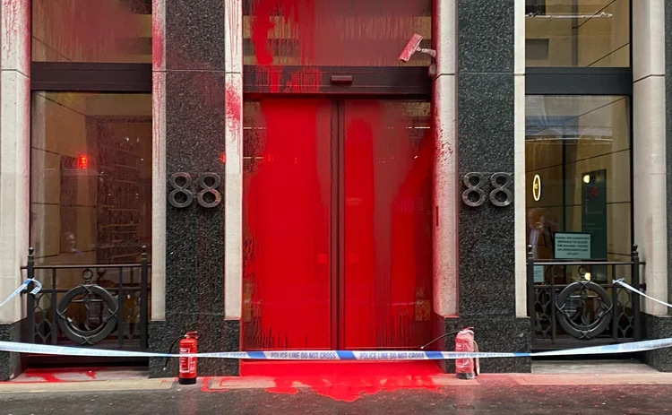 Probitas London office vandalised by protestors