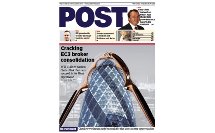 Post magazine front cover - 7 November 2013